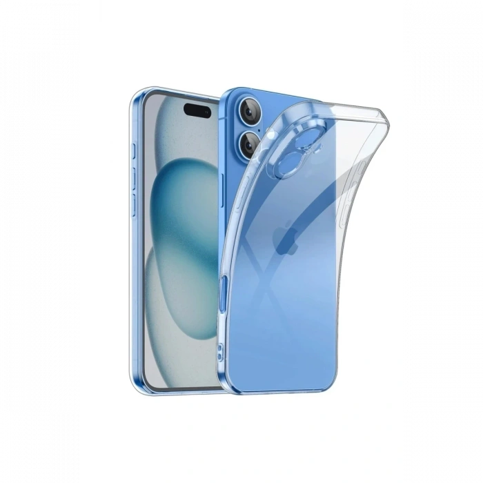 Mey İthalat®   iPhone 16 Plus Kılıf Lüx Şeffaf Silikon