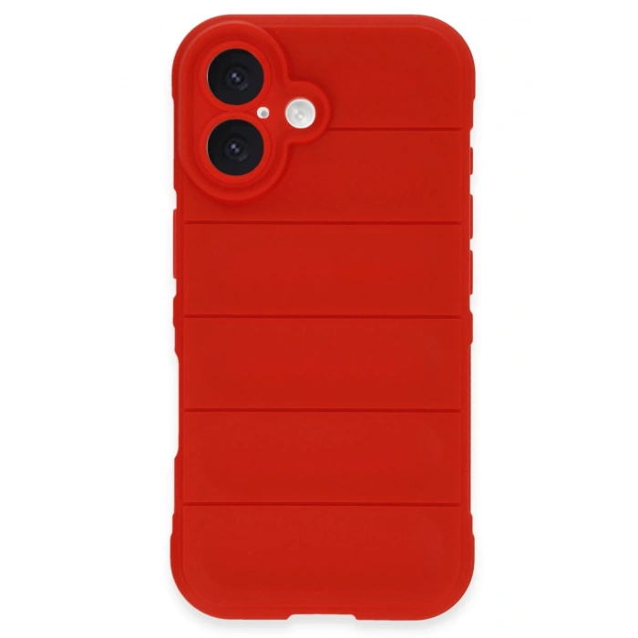 Mey İthalat®   iPhone 16 Plus Kılıf Optimum Silikon - Kırmızı
