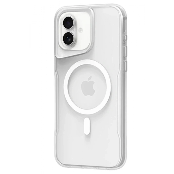 Mey İthalat®   iPhone 16 Plus Kılıf PC Poso Magsafe Kapak - Şeffaf