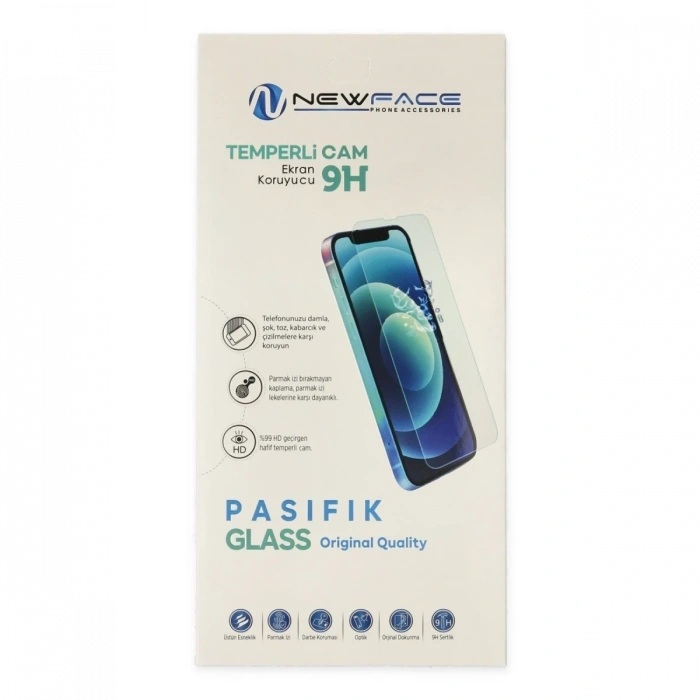 Mey İthalat®   iPhone 16 Plus Pasifik Cam Ekran Koruyucu