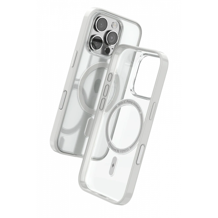 Mey İthalat®   iPhone 16 Pro Joly Magsafe Kapak - Beyaz