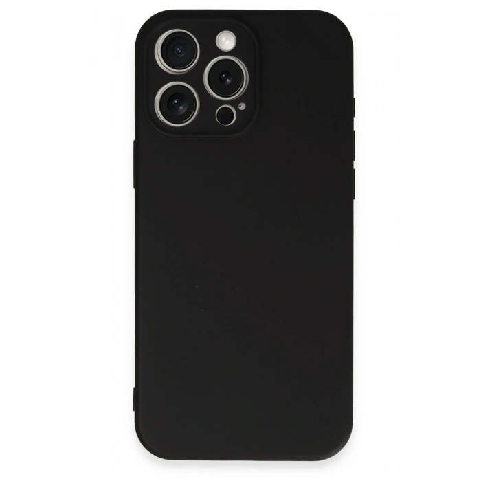 Mey İthalat®   iPhone 16 Pro Kılıf First Silikon - Siyah