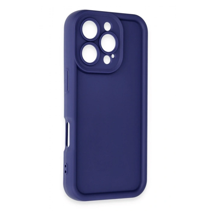 Mey İthalat®   iPhone 16 Pro Kılıf Viera Silikon - Lacivert