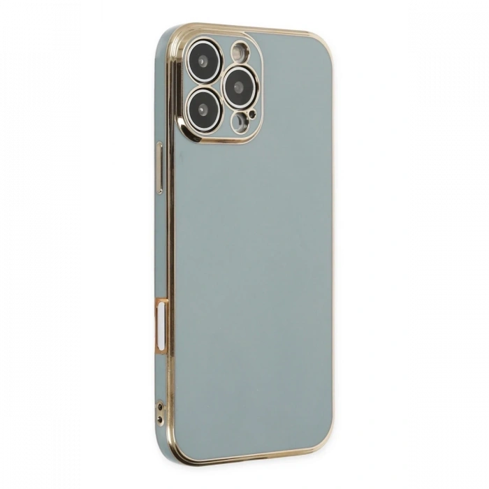 Mey İthalat®   iPhone 16 Pro Kılıf Volet Silikon - Açık Yeşil