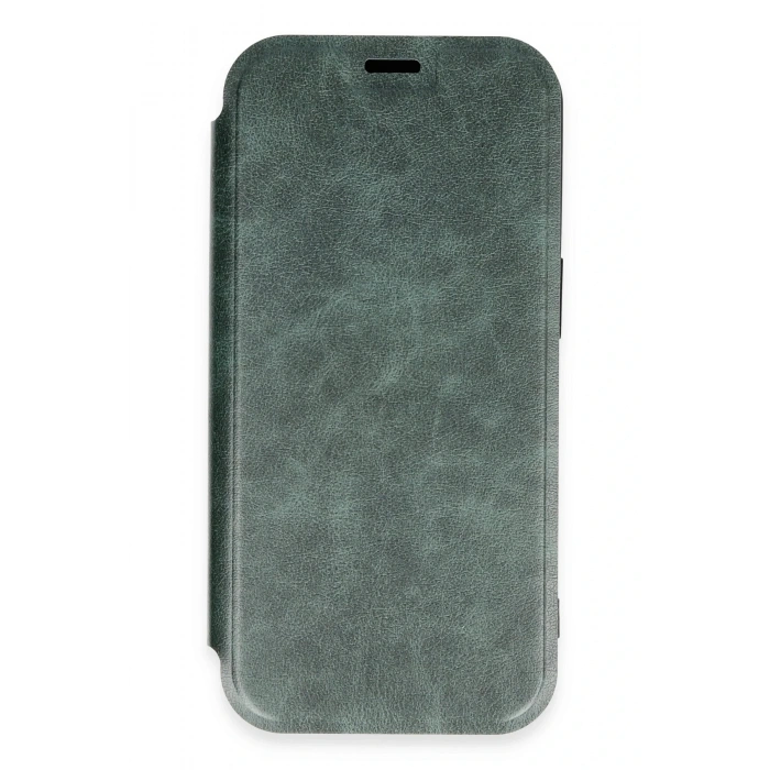 Mey İthalat®   iPhone 16 Pro Max Kılıf Flip Cover - Koyu Yeşil