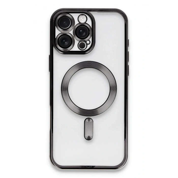 Mey İthalat®   iPhone 16 Pro Max Kılıf Kross Magneticsafe Kapak - Siyah