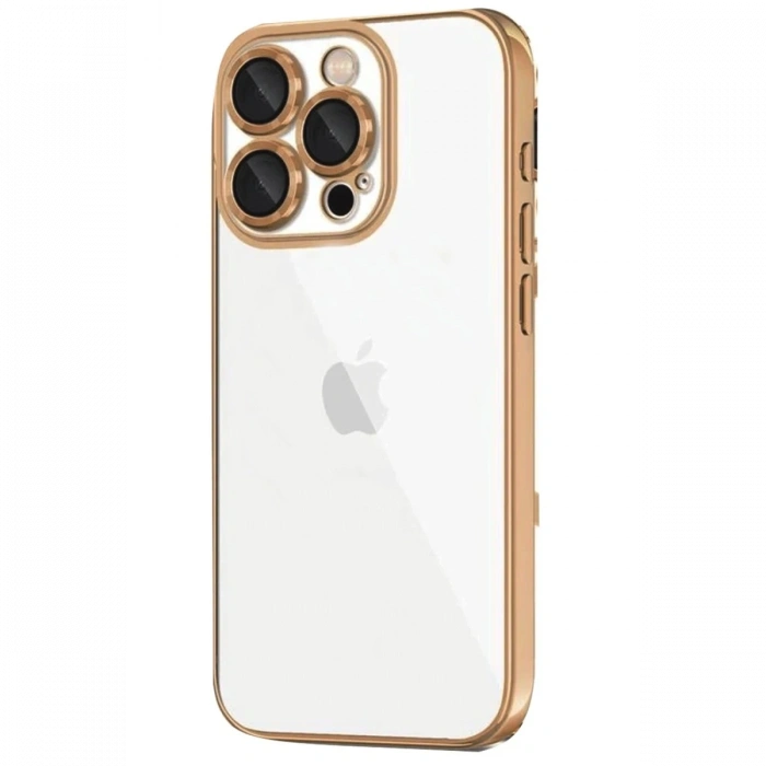 Mey İthalat®   iPhone 16 Pro Max Kılıf  Lensli Silikon - Desert