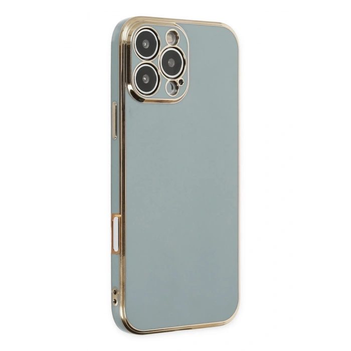 Mey İthalat®   iPhone 16 Pro Max Kılıf Volet Silikon - Açık Yeşil