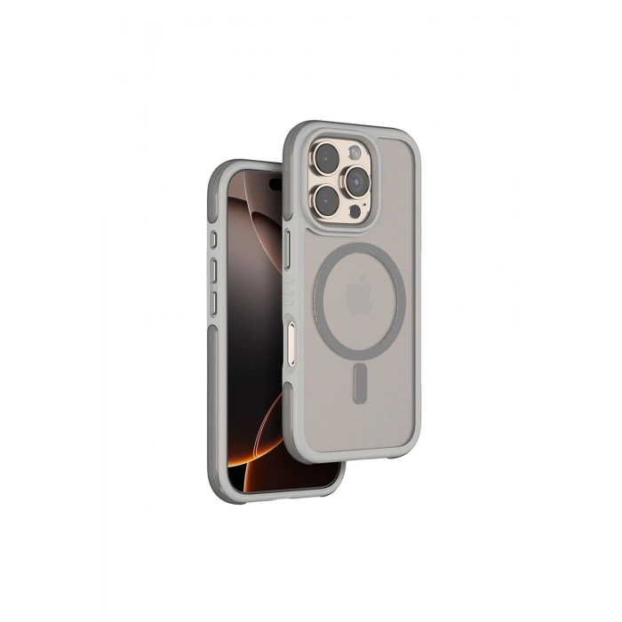 Mey İthalat®   iPhone 16 Pro Max Orbit Magsafe Kapak - Titan Gri