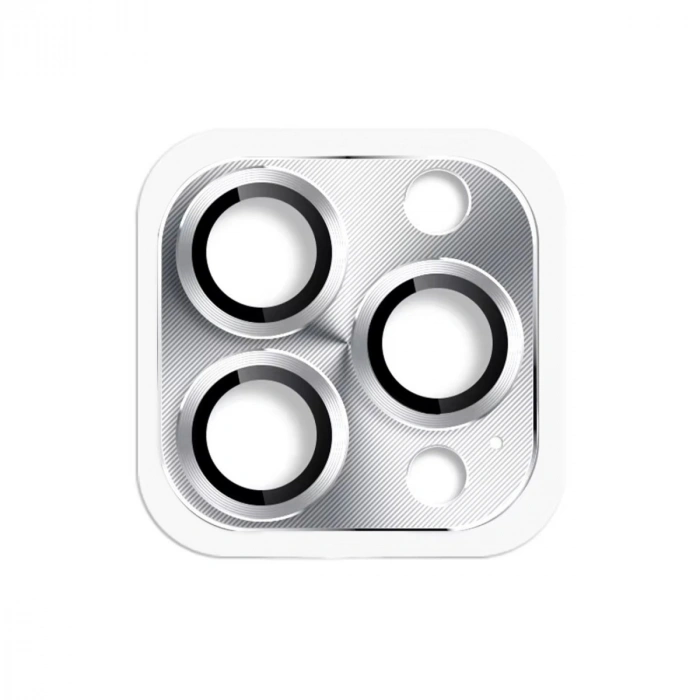 Mey İthalat®   iPhone 16 Pro Max Pers Alüminyum Kamera Lens - Gümüş