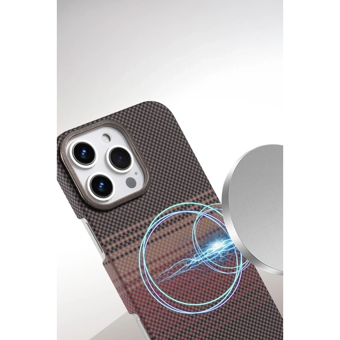 Mey İthalat®   iPhone 16 Pro Max Vega Magsafe Kapak - Çöl Titanyum