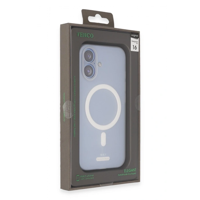 Mey İthalat®   iPhone 16 Sense Magsafe Kapak - Şeffaf