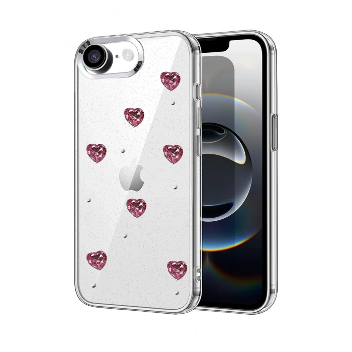 Mey İthalat®   iPhone 16E Fiyonk Desenli Kapak - Desen 7