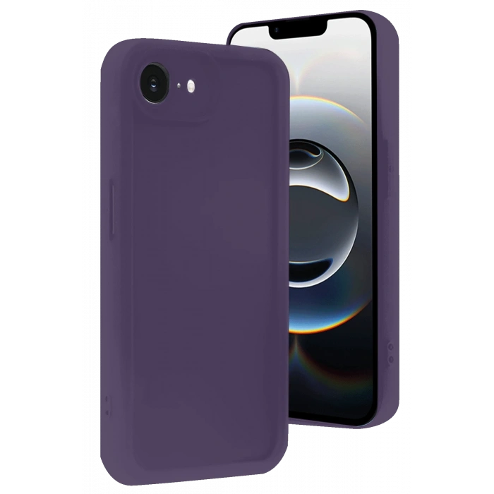 Mey İthalat®   iPhone 16E Kılıf Viera Silikon - Mor