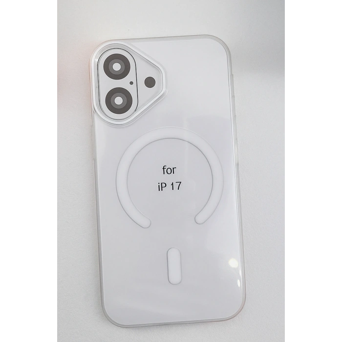 Mey İthalat®   iPhone 17 PC Blank Magsafe Kapak - Şeffaf
