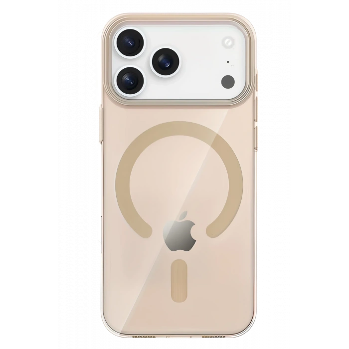 Mey İthalat®   iPhone 17 Pro Max PC Blank Magsafe Kapak - Çöl Titanyum