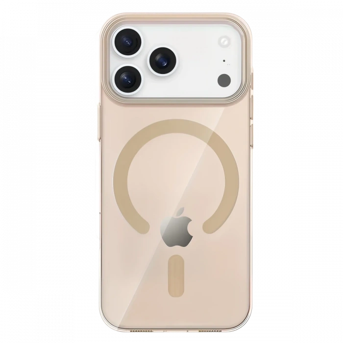 Mey İthalat®   iPhone 17 Pro Max PC Blank Magsafe Kapak - Çöl Titanyum
