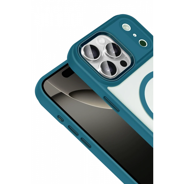 Mey İthalat®   iPhone 17 Pro Max Terea Magsafe Kapak - Açık Mavi