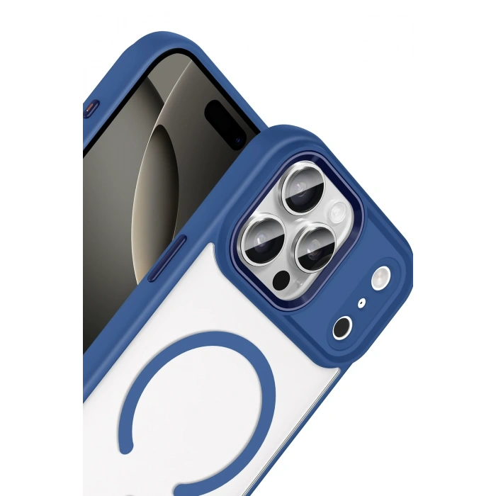 Mey İthalat®   iPhone 17 Pro Max Terea Magsafe Kapak - Lacivert