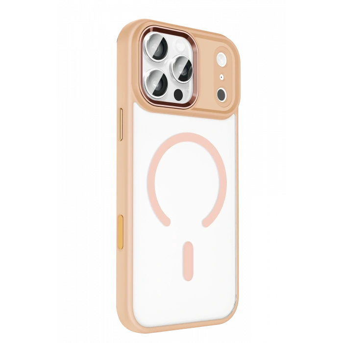 Mey İthalat®   iPhone 17 Pro Max Terea Magsafe Kapak - Pembe