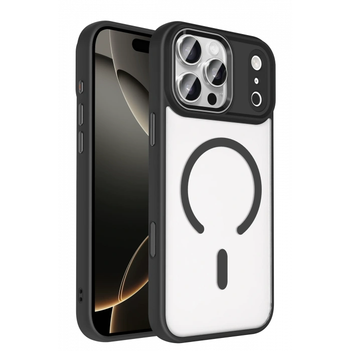 Mey İthalat®   iPhone 17 Pro Max Terea Magsafe Kapak - Siyah