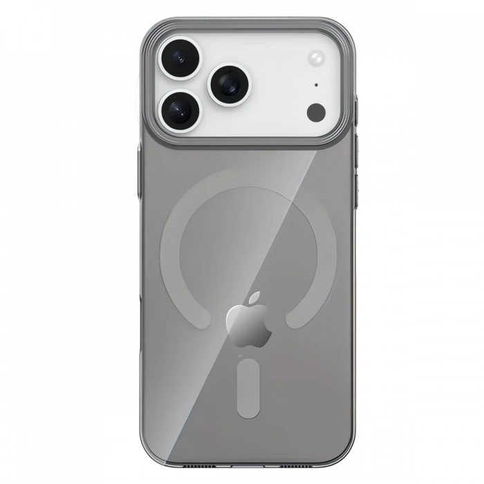 Mey İthalat®   iPhone 17 Pro PC Blank Magsafe Kapak - Natural Grey