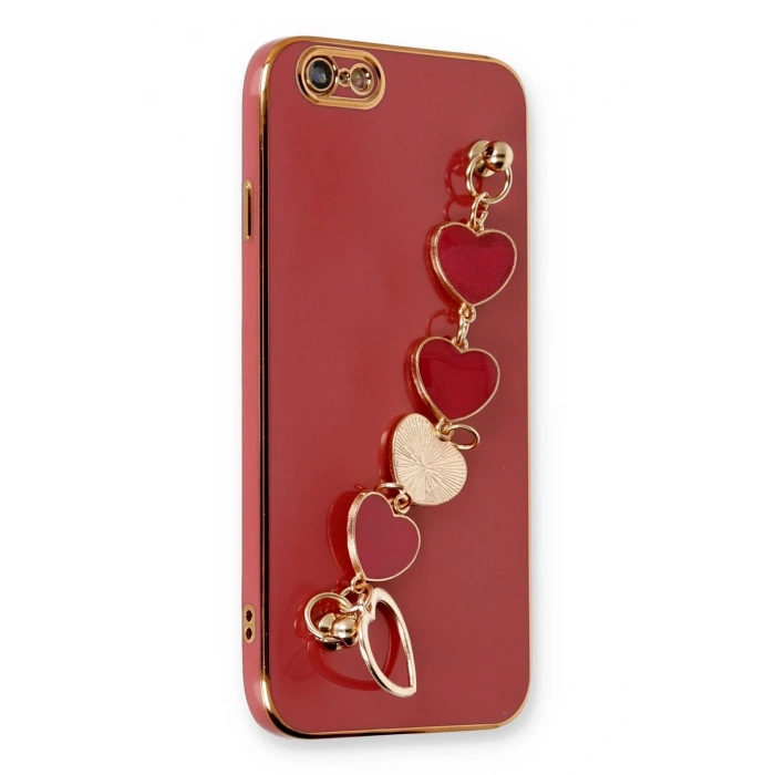 Mey İthalat®   iPhone 6 Kılıf Esila Silikon - Kırmızı