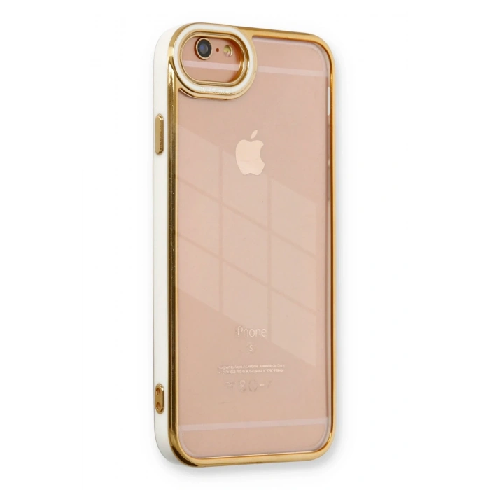 Mey İthalat®   iPhone 6 Kılıf Liva Lens Silikon - Beyaz