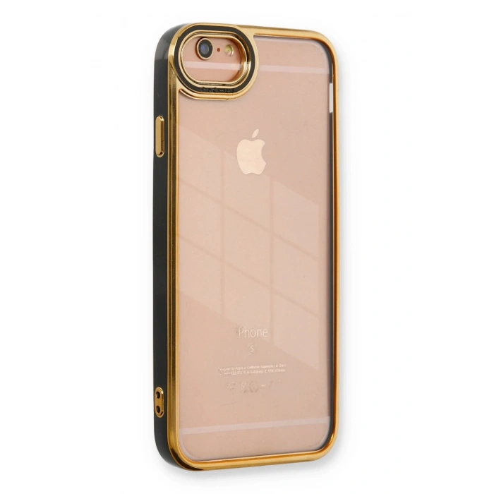 Mey İthalat®   iPhone 6 Kılıf Liva Lens Silikon - Siyah