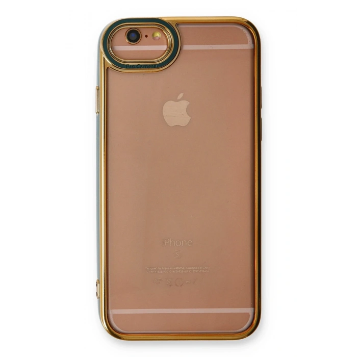 Mey İthalat®   iPhone 6 Kılıf Liva Lens Silikon - Yeşil