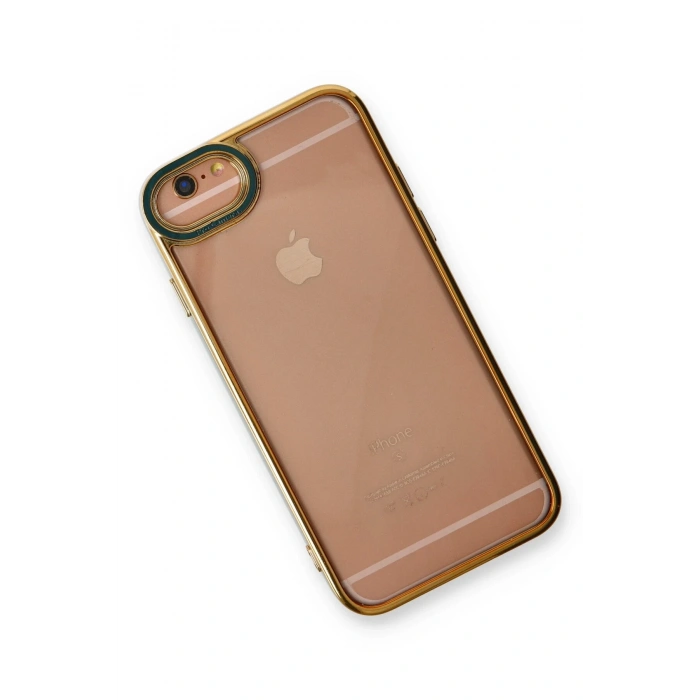Mey İthalat®   iPhone 6 Kılıf Liva Lens Silikon - Yeşil