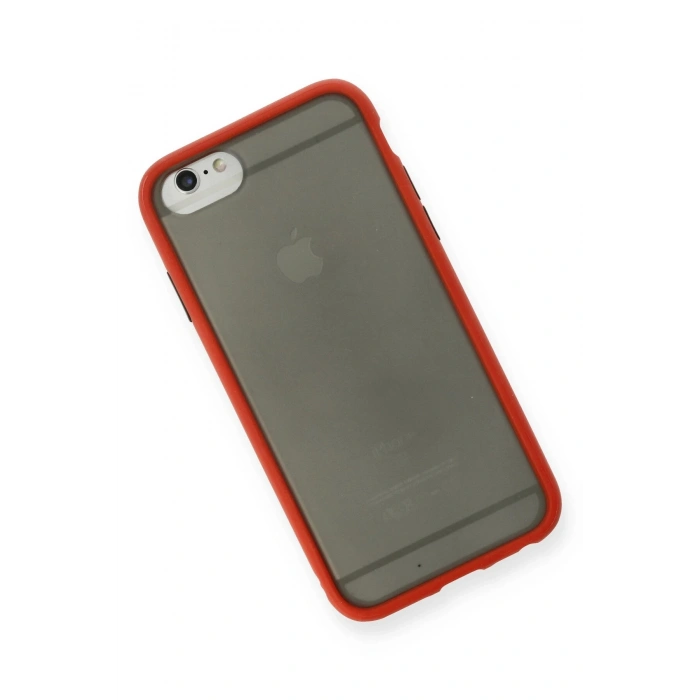 Mey İthalat®   iPhone 6 Kılıf Montreal Silikon Kapak - Kırmızı