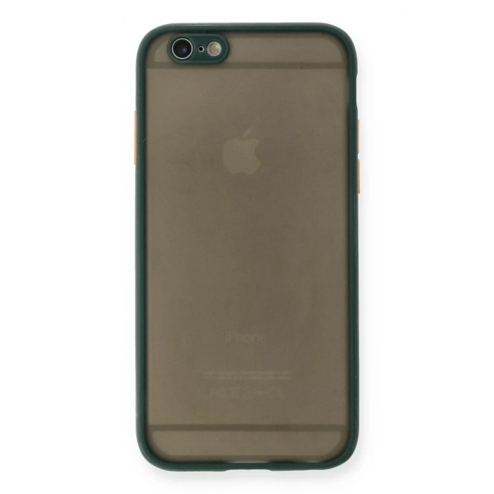Mey İthalat®   iPhone 6 Kılıf Montreal Silikon Kapak - Yeşil