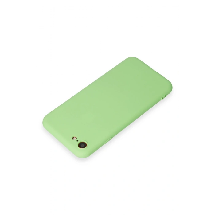 Mey İthalat®   iPhone 7 Kılıf First Silikon - Açık Yeşil