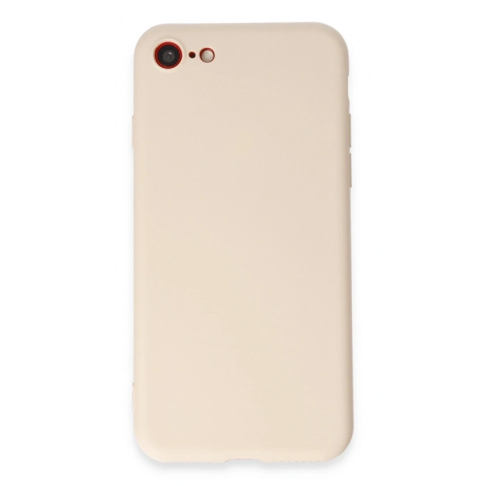 Mey İthalat®   iPhone 7 Kılıf First Silikon - Krem