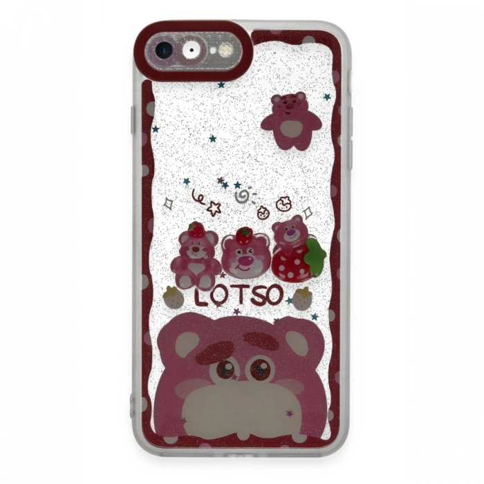 Mey İthalat®   iPhone 7 Kılıf Sweet Desenli Silikon Kapak - Pembe