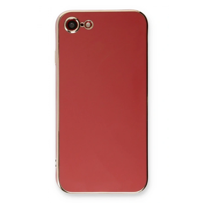 Mey İthalat®   iPhone 7 Kılıf Volet Silikon - Kırmızı