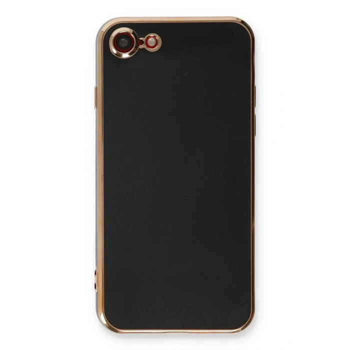 Mey İthalat®   iPhone 7 Kılıf Volet Silikon - Siyah