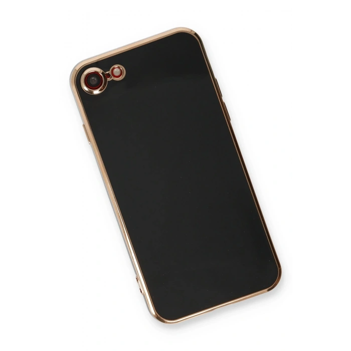 Mey İthalat®   iPhone 7 Kılıf Volet Silikon - Siyah