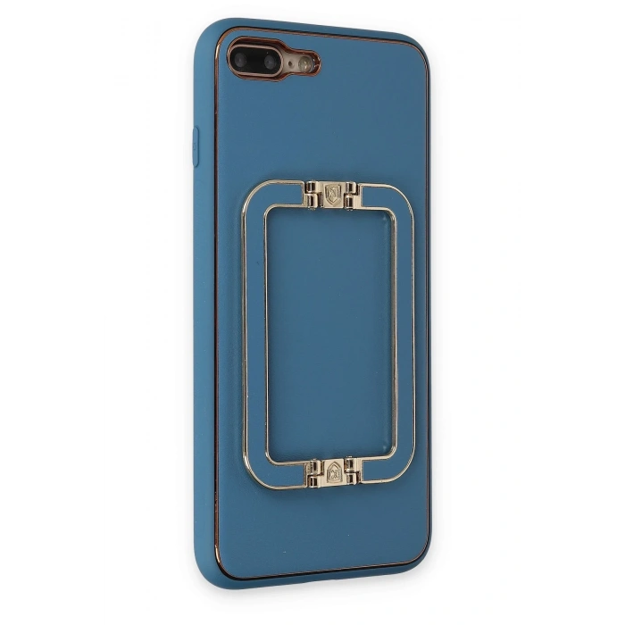 Mey İthalat®   iPhone 7 Plus Kılıf Coco Elit Kapak - Mavi