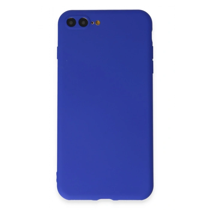 Mey İthalat®   iPhone 7 Plus Kılıf First Silikon - Koyu Mavi