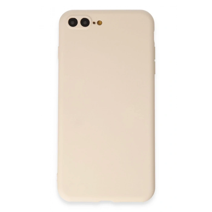 Mey İthalat®   iPhone 7 Plus Kılıf First Silikon - Krem
