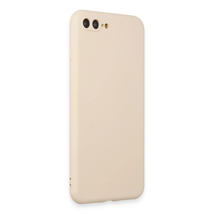 Mey İthalat®   iPhone 7 Plus Kılıf First Silikon - Krem