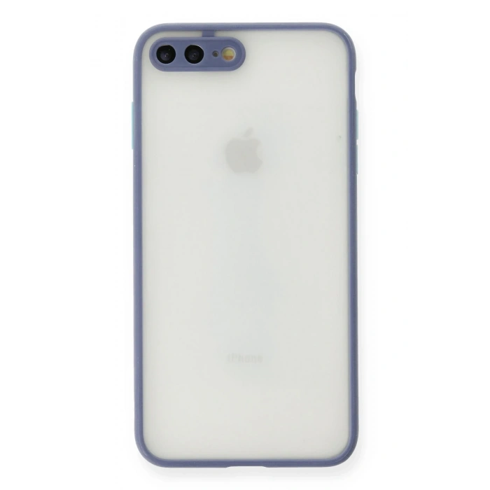 Mey İthalat®   iPhone 7 Plus Kılıf Montreal Silikon Kapak - Gri