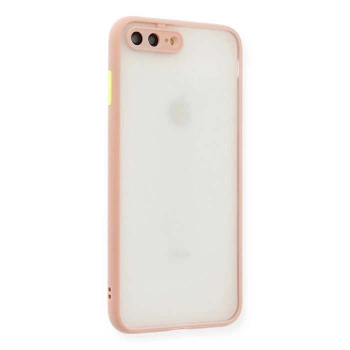 Mey İthalat®   iPhone 7 Plus Kılıf Montreal Silikon Kapak - Pembe