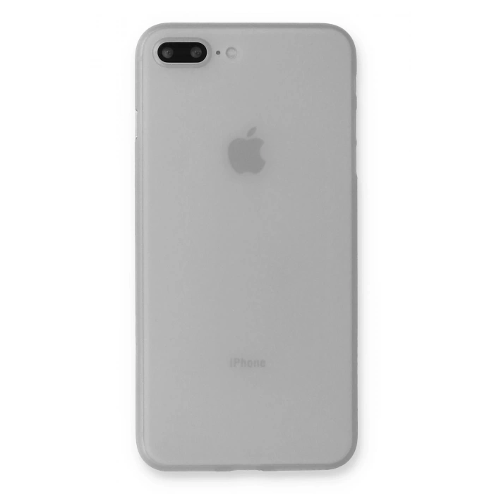 Mey İthalat®   iPhone 7 Plus Kılıf PP Ultra İnce Kapak - Beyaz