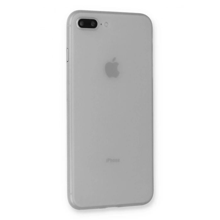 Mey İthalat®   iPhone 7 Plus Kılıf PP Ultra İnce Kapak - Beyaz