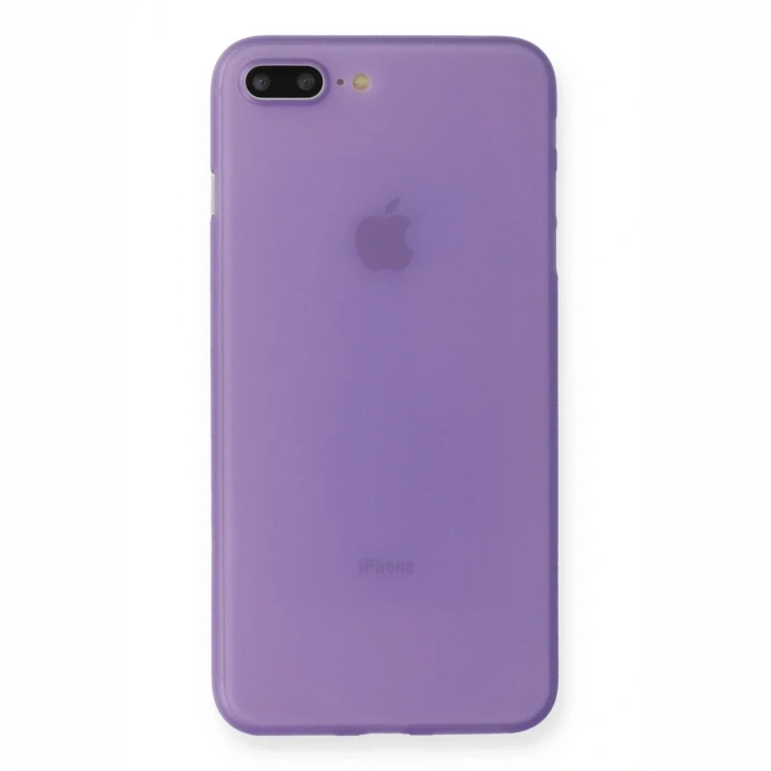 Mey İthalat®   iPhone 7 Plus Kılıf PP Ultra İnce Kapak - Mor