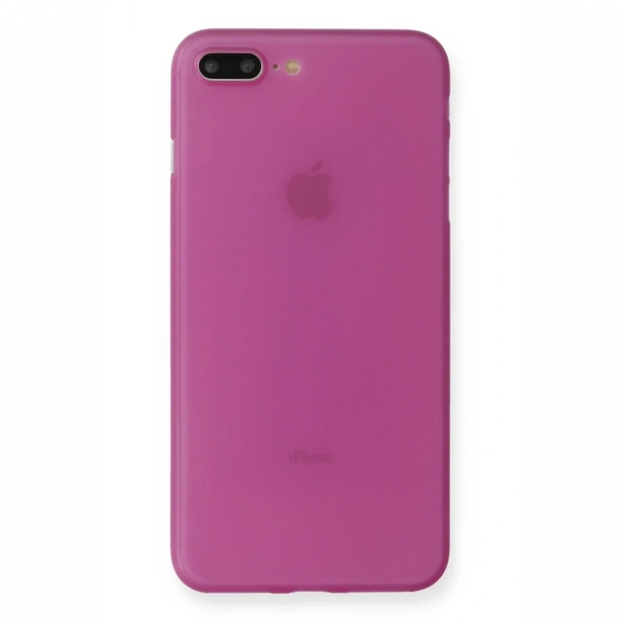 Mey İthalat®   iPhone 7 Plus Kılıf PP Ultra İnce Kapak - Pembe