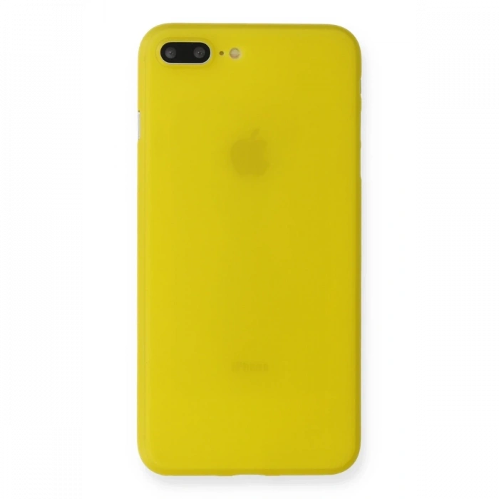 Mey İthalat®   iPhone 7 Plus Kılıf PP Ultra İnce Kapak - Sarı